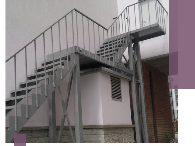 Монтаж пожарных лестниц под ключ в Полысаеве с гарантией качества