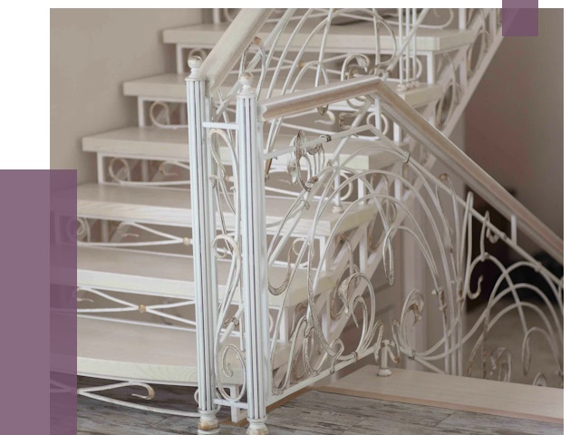 Изготовление кованых лестниц на заказ в Полысаеве от 87406 руб. | ПРОЛЁТ-Плс