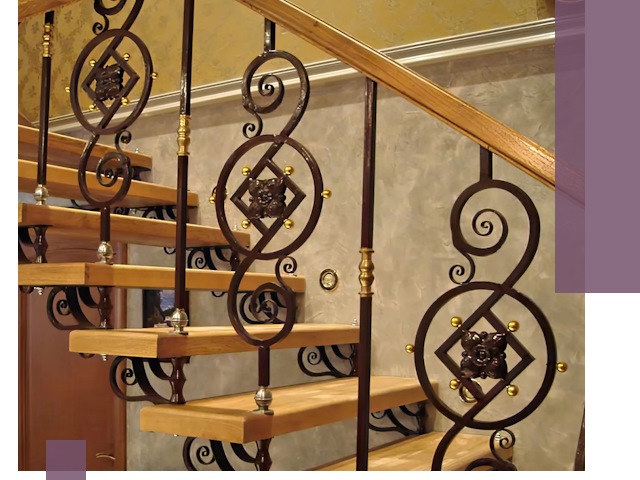 Изготовление кованых лестниц под ключ в Полысаеве