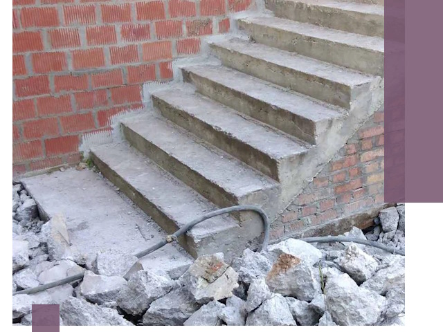 Демонтаж бетонных лестниц в Полысаеве: быстро и безопасно