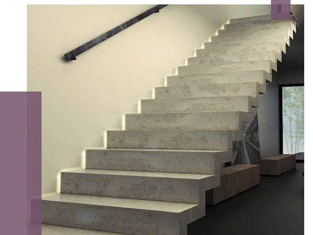 Облицовка бетонных лестниц в Полысаеве от 4627 руб/м2 