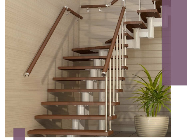 Изготовление модульных лестниц под ключ в Полысаеве