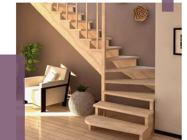 Изготовление Г-образных лестниц в Полысаеве от 19024 руб. 