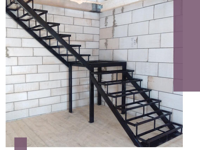 Лестницы на металлокаркасе под ключ в Полысаеве — изготовление и монтаж