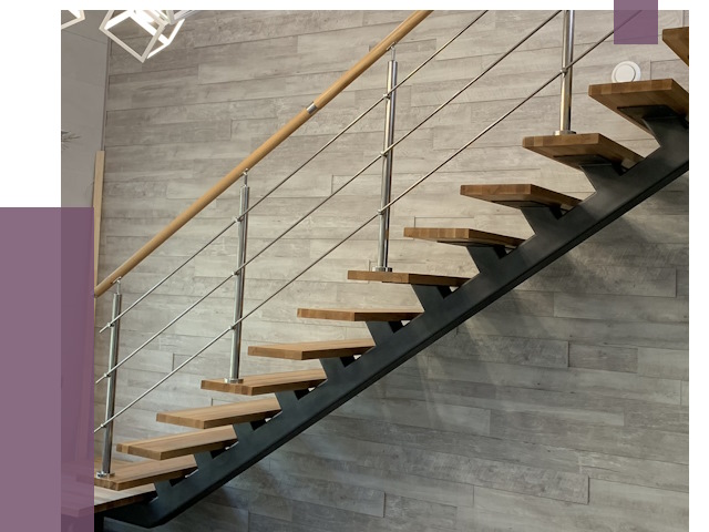 Изготовление лестниц на монокосоуре в Полысаеве от 76608 руб. 