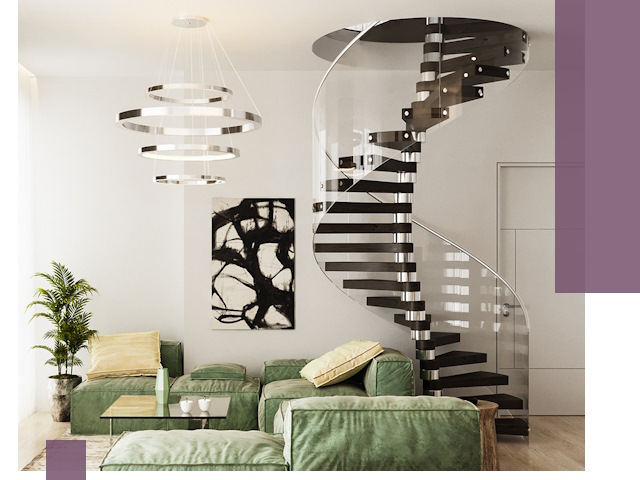 Лестницы для двухуровневой квартиры в Полысаеве — изготовление и монтаж