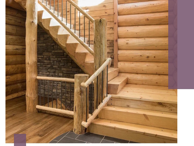 Лестницы в баню под заказ и профессиональный монтаж в Полысаеве