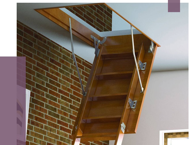 Установка чердачной лестницы в Полысаеве от 7866 руб. | ПРОЛЁТ-Плс