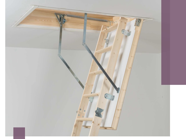 Установка чердачной лестницы под ключ в Полысаеве