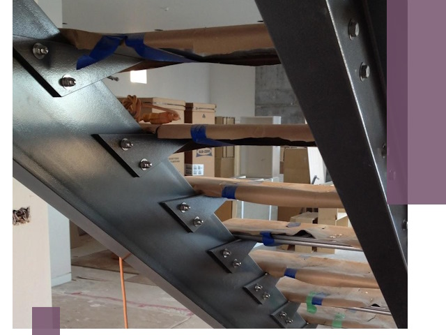 Усиление лестничных конструкций и усиление опор в Полысаеве