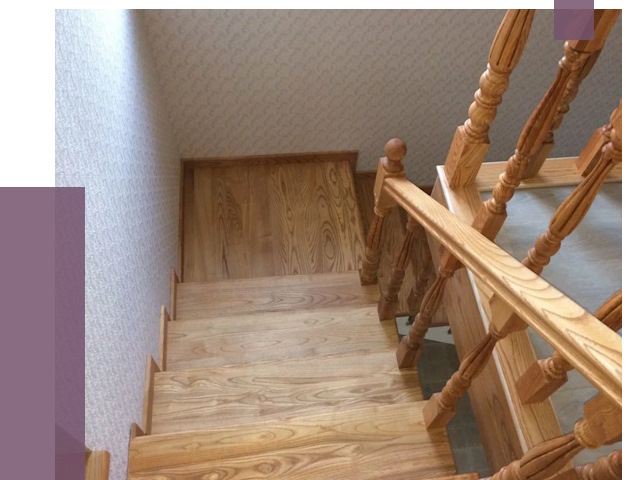 Сосновые лестницы в Полысаеве под ключ от 8124 руб.  | ПРОЛЁТ-Плс