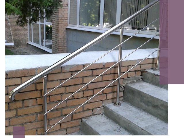 Перила из нержавеющей стали высокого качества в Полысаеве