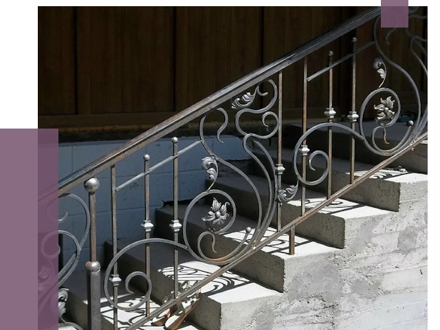 Кованые перила в Полысаеве от 8741 руб. под ключ — качество от ПРОЛЁТ-Плс