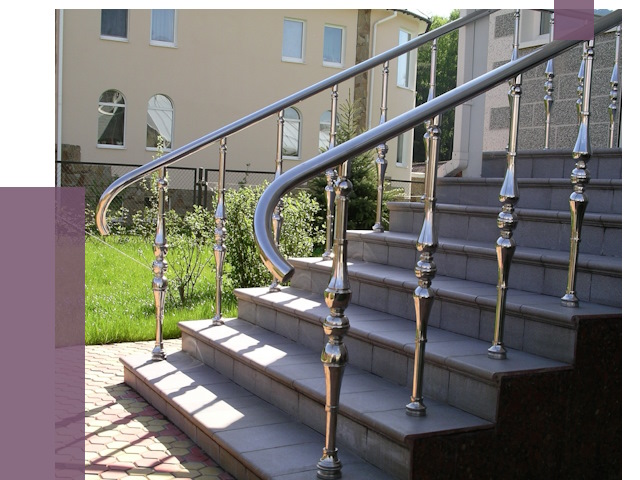 Перила для крыльца в Полысаеве от 10797 руб. — монтаж ПРОЛЁТ-Плс