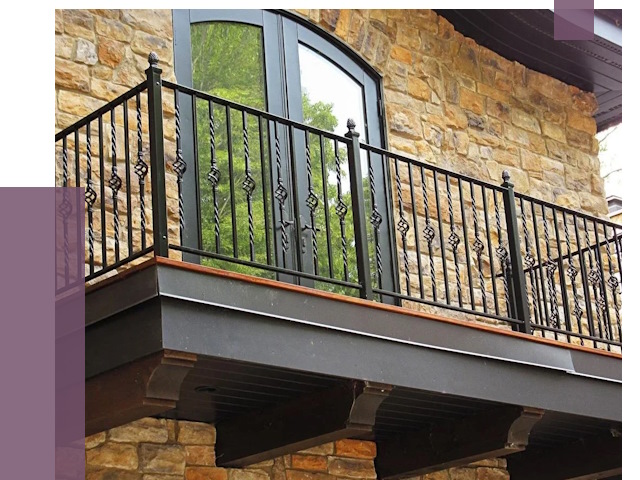 Балконные ограждения в Полысаеве от 8072 руб. — купить | ПРОЛЁТ-Плс