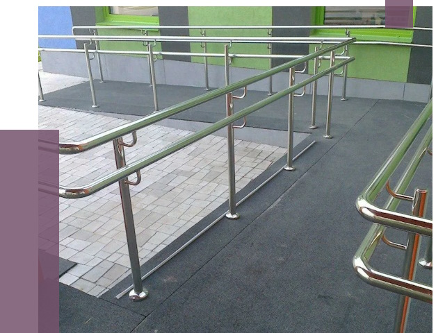 Ограждения пандусов в Полысаеве от 4370 руб. монтаж | ПРОЛЁТ-Плс