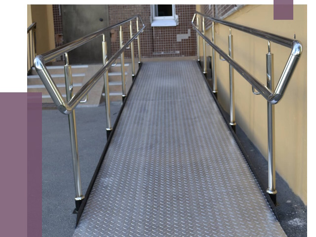 Пандусы в Полысаеве от 12340 руб. — установка для инвалидов | ПРОЛЁТ-Плс