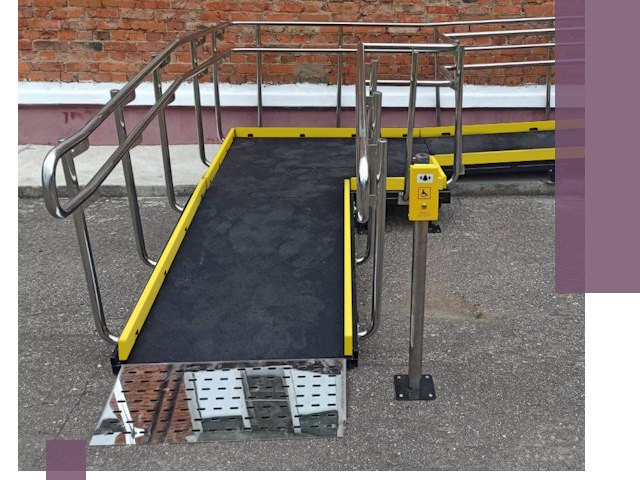 Изготовление наклонных пандусов для инвалидов в Полысаеве