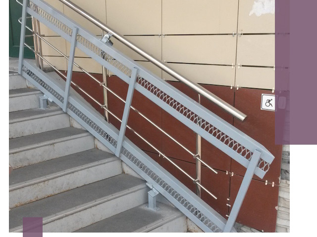 Изготовление откидных пандусов под ключ в Полысаеве