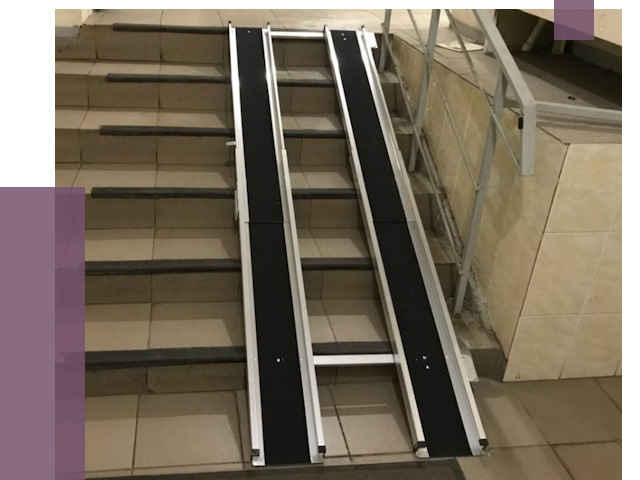 Установка пандуса в подъезд в Полысаеве от 8021 руб. под ключ | ПРОЛЁТ-Плс