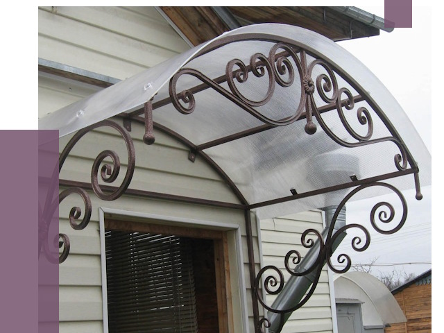 Изготовление козырьков в Полысаеве от 7404 руб. — заказать | ПРОЛЁТ-Плс