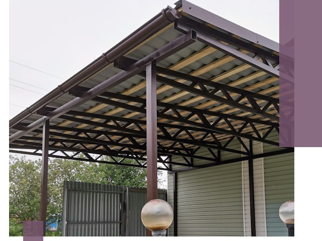Навесы под ключ в Полысаеве: изготовление, монтаж и гарантия