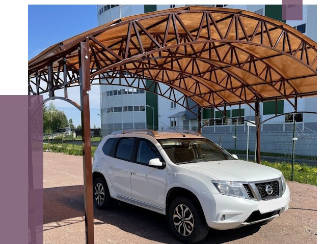 Недорогие навесы в Полысаеве от 43189 руб.  | ПРОЛЁТ-Плс