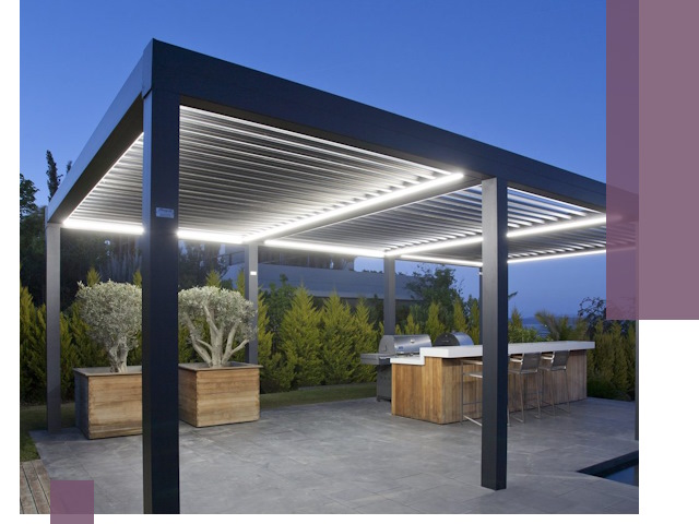 Навесы отдельно стоящие под ключ в Полысаеве из металла и поликарбоната