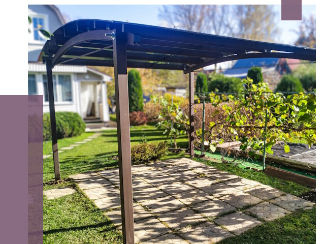 Навесы для дачи в Полысаеве от 12802 руб. под ключ — ПРОЛЁТ-Плс