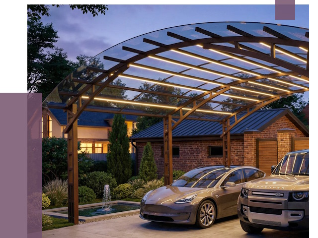 Металлические навесы в Полысаеве от 12751 руб. под ключ — ПРОЛЁТ-Плс