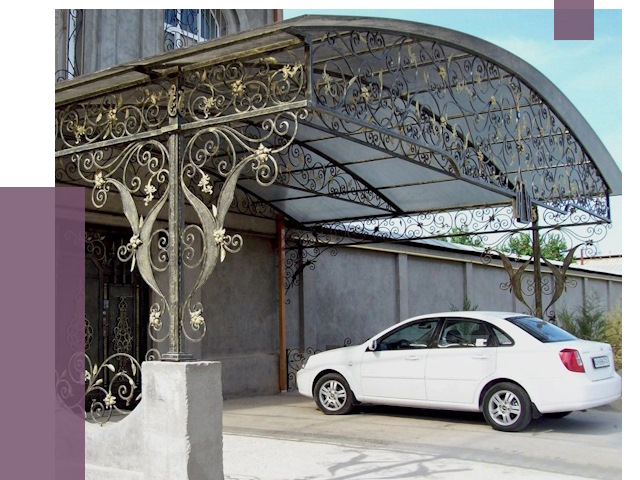 Кованые навесы в Полысаеве от 14653 руб. | ПРОЛЁТ-Плс