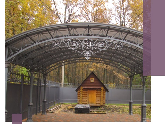 Кованые навесы премиум-класса под заказ в Полысаеве