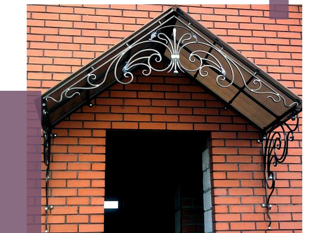 Металлические козырьки в Полысаеве от 10746 руб. 