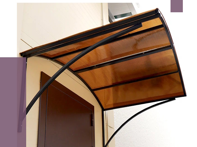 Недорогие козырьки в Полысаеве от 7630 руб.  | ПРОЛЁТ-Плс