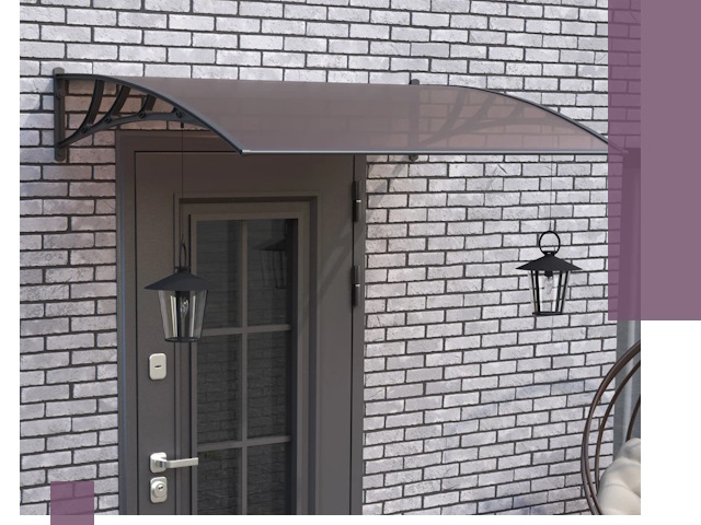 Недорогие козырьки и навесы под ключ в Полысаеве