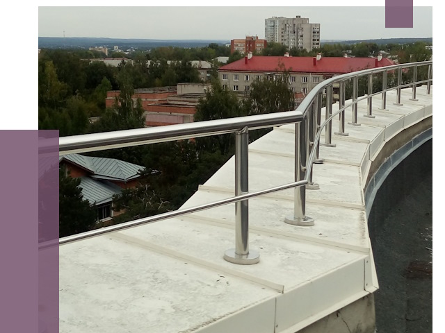 Парапеты и ограждения кровли в Полысаеве от 4987 руб.