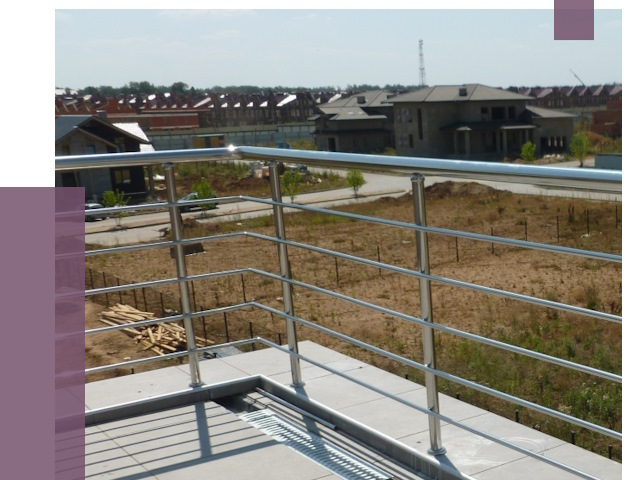 Парапеты из нержавеющей стали в Полысаеве от 8021 руб. за м² | ПРОЛЁТ-Плс