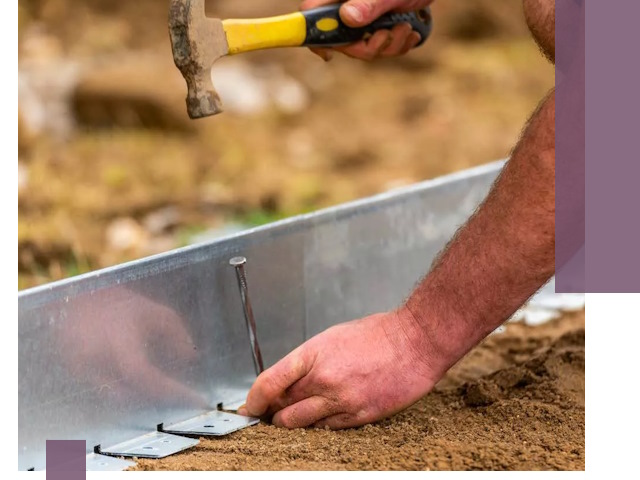 Монтаж металлических бордюров в Полысаеве быстро и качественно