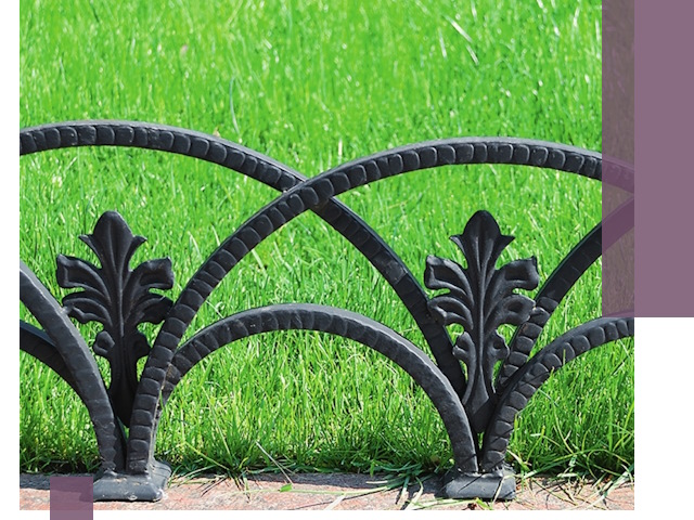 Декоративные металлические бордюры под ключ в Полысаеве