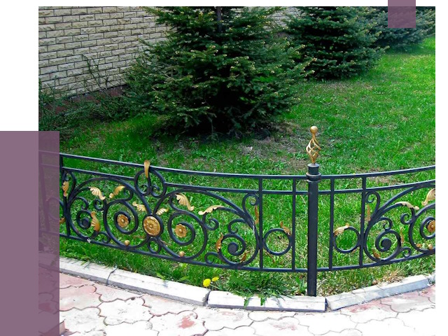 Кованые газонные ограждения в Полысаеве от 7661 руб. — ПРОЛЁТ-Плс